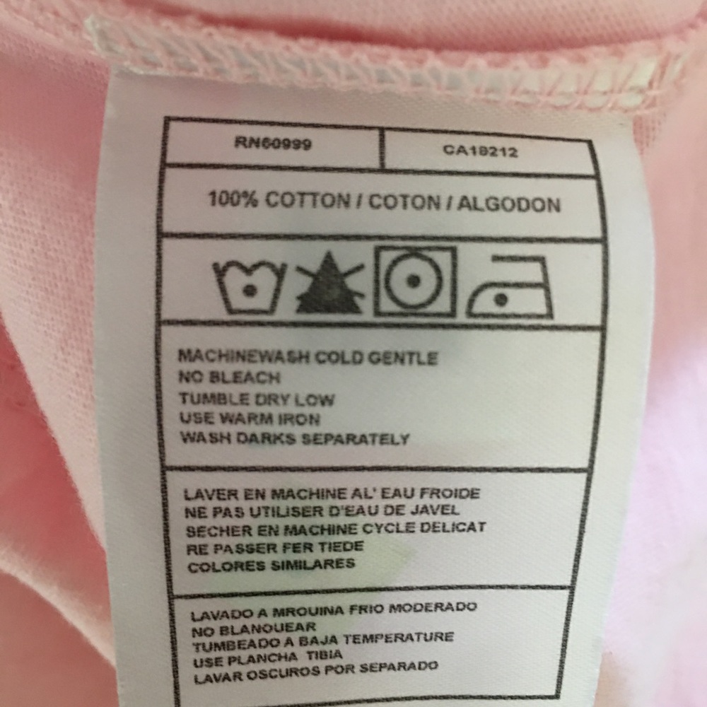 Antigua short sleeved t-shirt. NWT. V-neck. Cotton. Fitted.Pink. BUNDLE 4/$30 - Picture 5 of 7